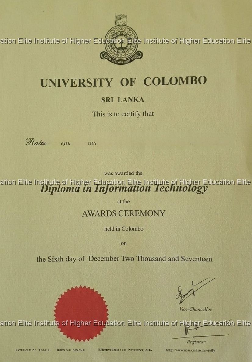 DIT Certificate Sample